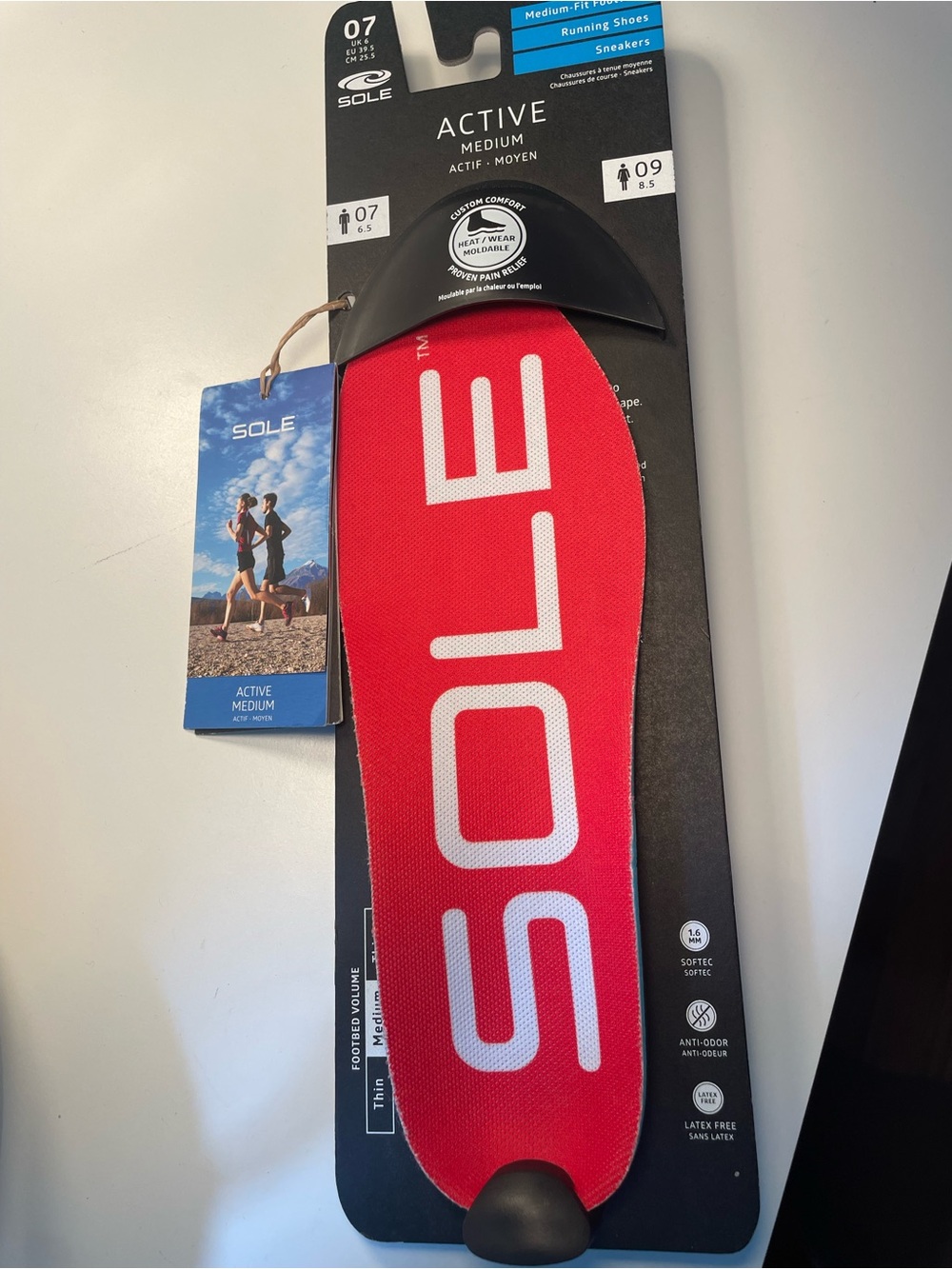 SOLE Performance Insoles active medium running shoes